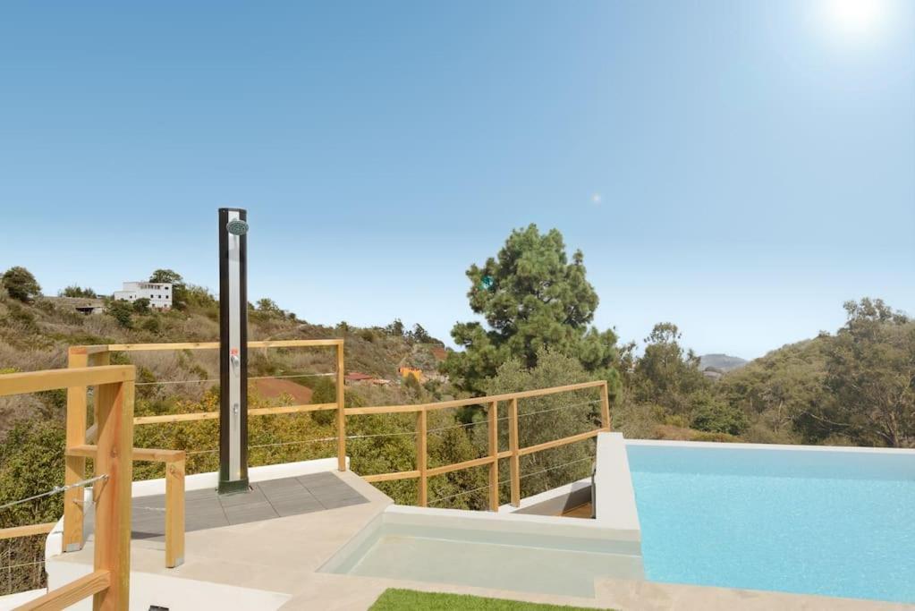 Villa Con Piscina Y Vista Al Mar Moya  Exterior foto
